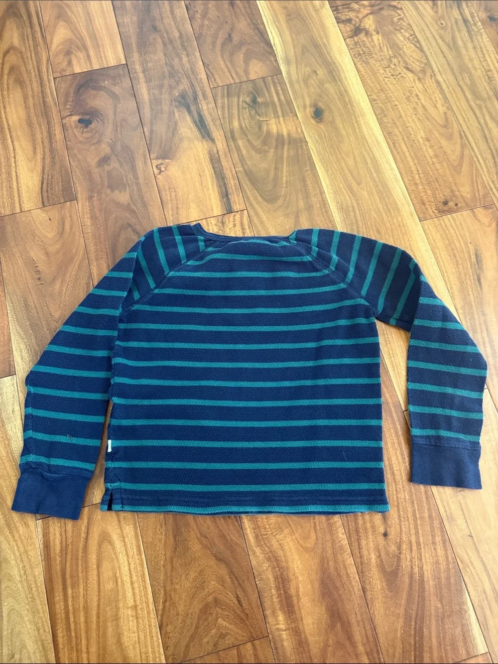 GAP Navy & Teal Striped Long-Sleeve Henley